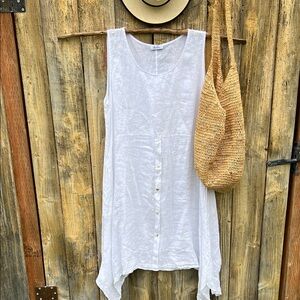 White Asymmetrical Dress